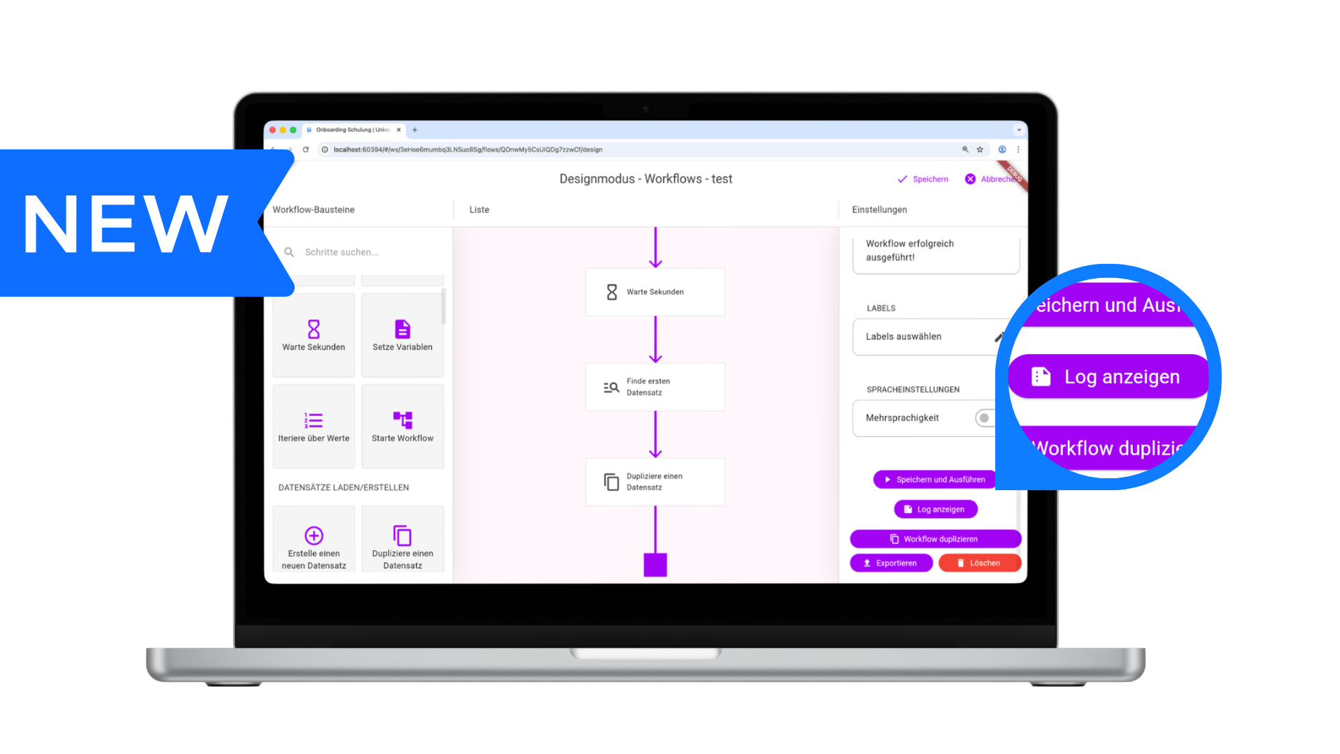 direct log in workflow