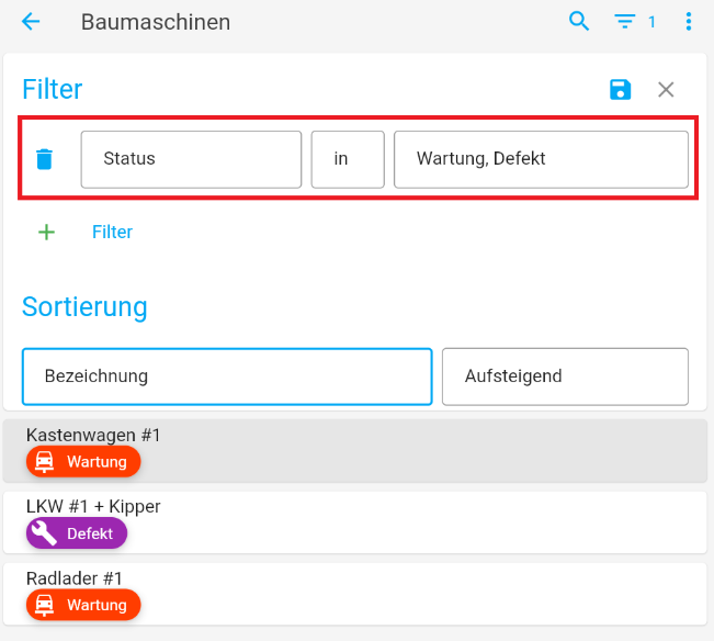 Search Vsfilter Suchen und Filtern | Univelop Docs